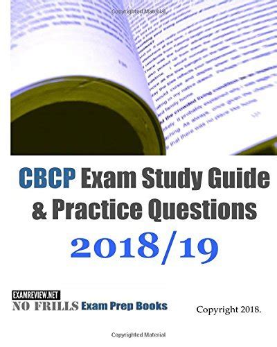 Read Online Cbcp Exam Study Guide Practice Questions 2015 