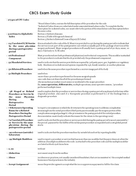 Full Download Cbcs Exam Study Guide 