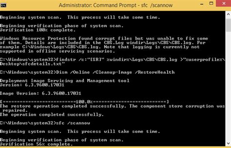 cbs.log error in sfc /scannow - Windows 8 and Windows 8.1