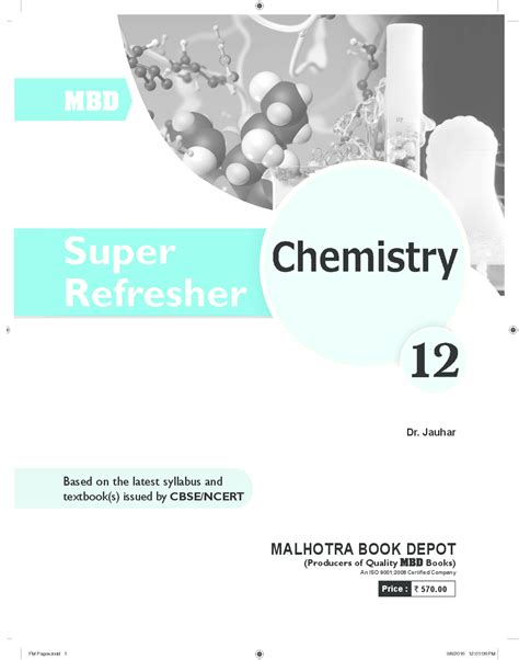 Cbse Class 12th Chemistry Refresher