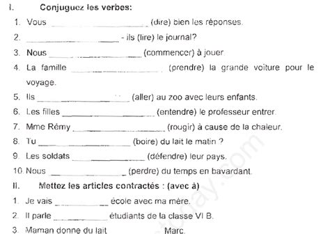 Cbse Class 6 French Revision Worksheet Set A La France Worksheet - La France Worksheet