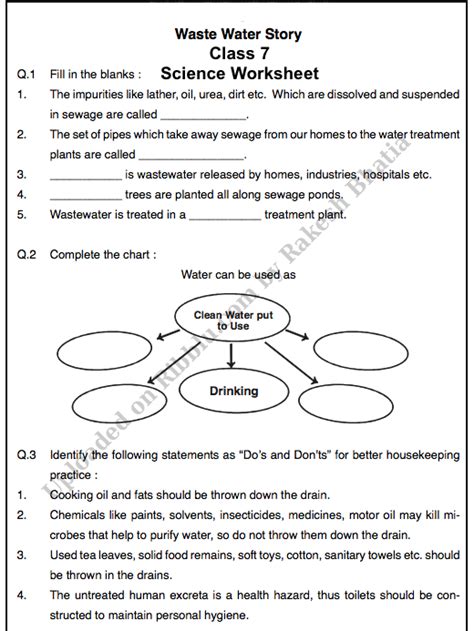 Cbse Class 7 Science Worksheets With Answers Vedantu Science Worksheet 7th Grade - Science Worksheet 7th Grade