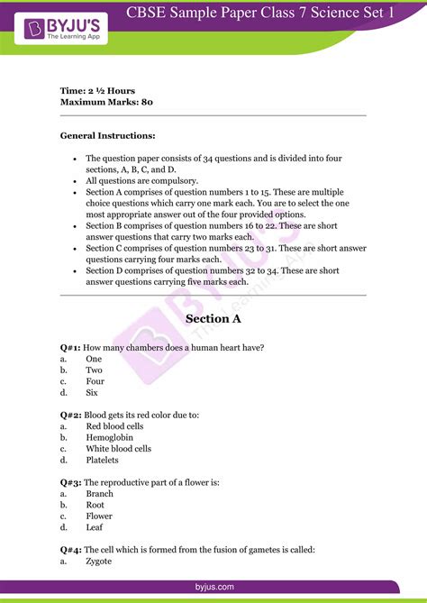 Cbse Sample Papers For Class 10 Maths Sa1