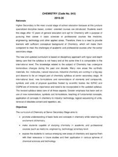 Download Cbse Board Syllabus Class Xi Xii Chemistry Code No 043 