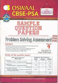 Full Download Cbse Problem Solving Assessment Sample Paper 