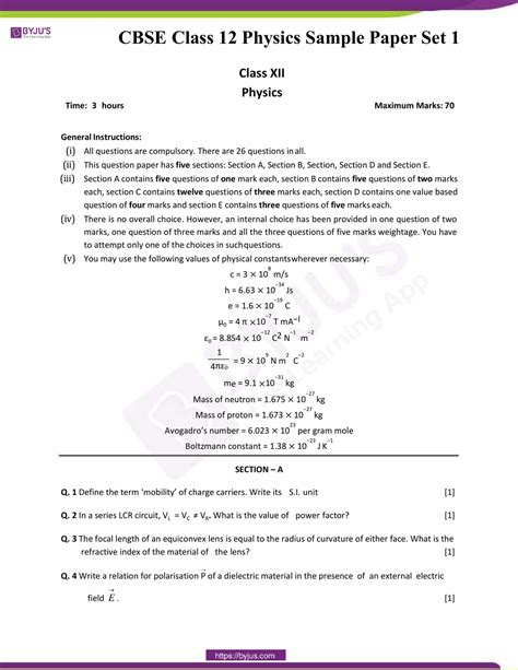 Full Download Cbse Sample Papers For Class 12 
