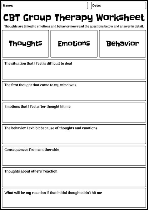 Cbt Group Activities
