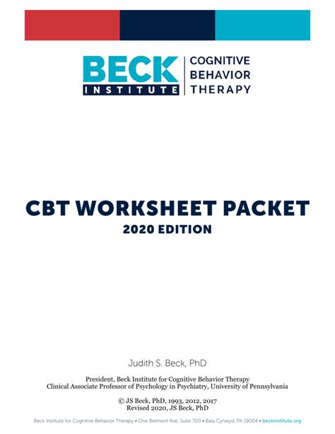 Cbt Worksheet Packet Beck Institute For Cognitive Behavior Anger Inventory Worksheet - Anger Inventory Worksheet