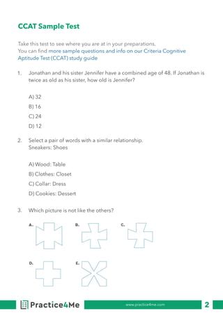ccat test sample questions