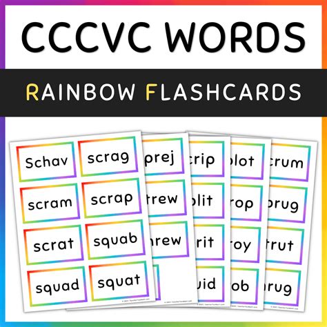 Cccvc Flash Cards