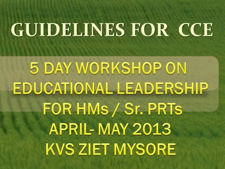 Read Cce Guidelines For Classes Iii V 
