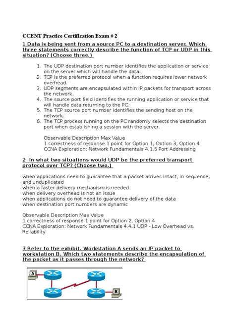 Ccent Practice Certification Exam 2
