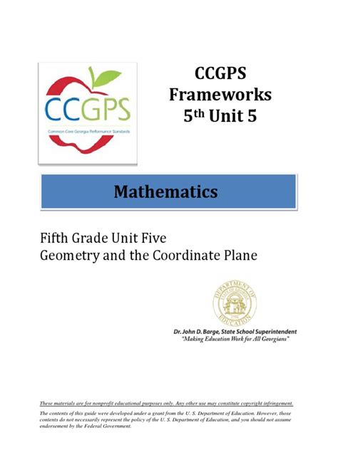 Ccgps Math   Pdf Common Core State Standards Georgia Department Of - Ccgps Math