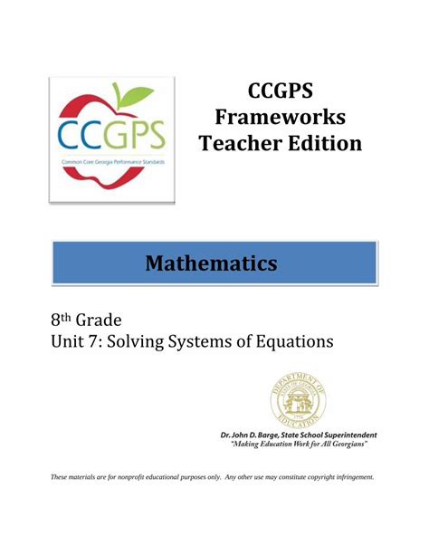 Full Download Ccgps Frameworks Teacher Edition Unit 2 