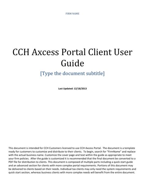 Read Online Cch Portal User Guide 