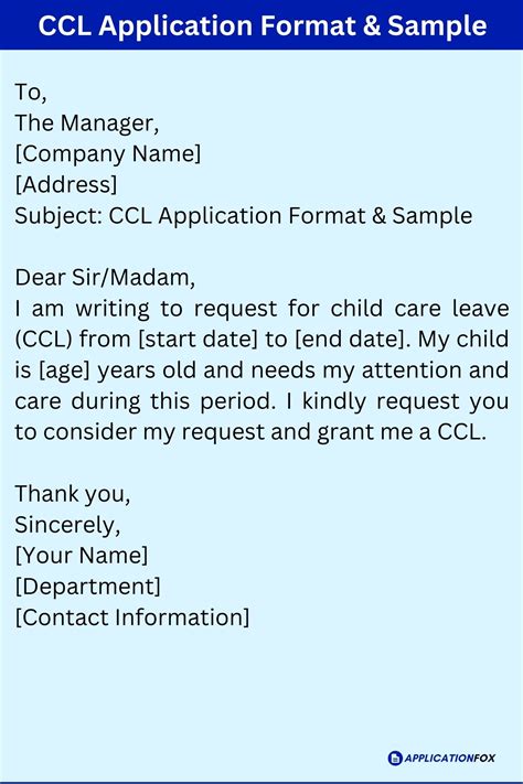 Ccl Leave Application