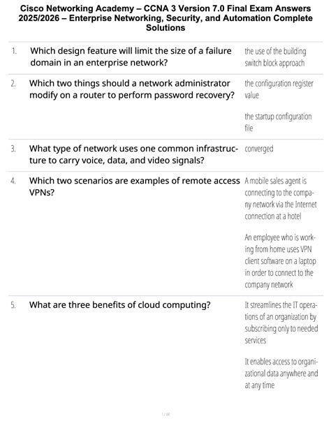 ccna 3 case study answers