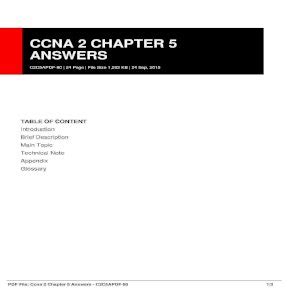 ccna discovery 2 chapter 5 answers