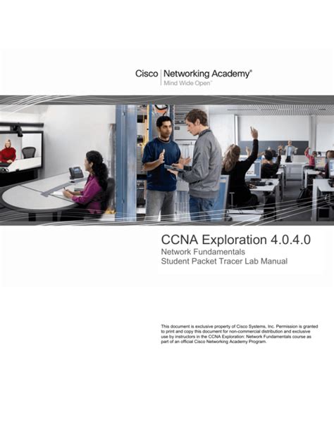 Ccna Exploration 4 0 Network Fundamentals Instructor Packet Tracer Lab Manual