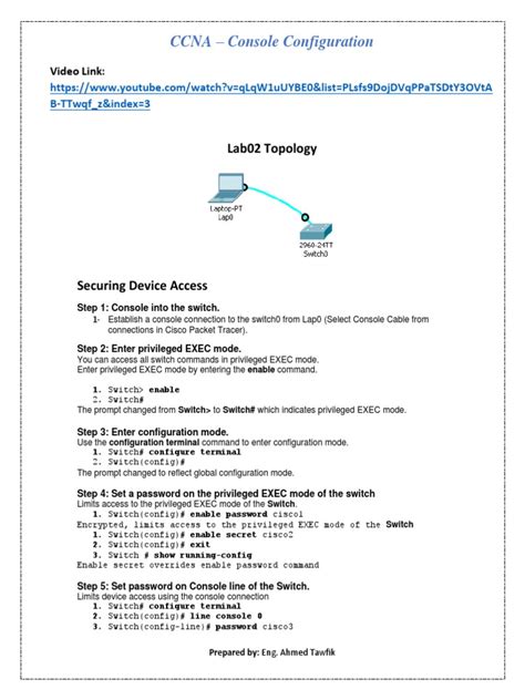 Ccna Lab Configuration Guide