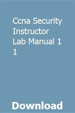 Ccna Security Lab Manual Instructor Version