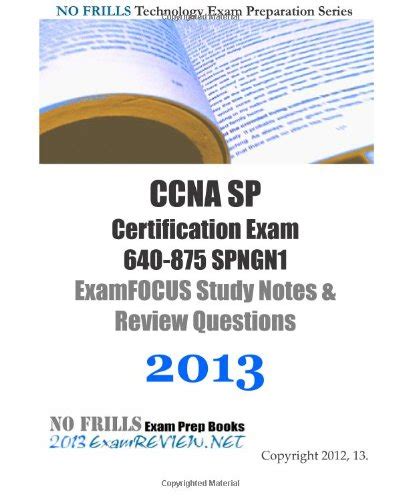 Ccna Sp Certification Exam 640 875 Spngn1 Amazon Es