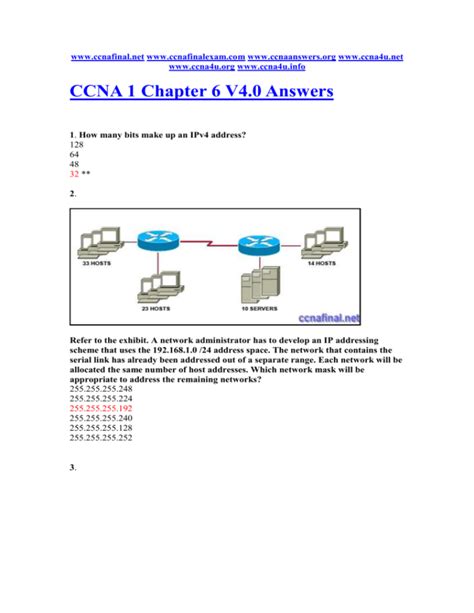 Read Online Ccna 1 Chapter 6 Exam Answers 