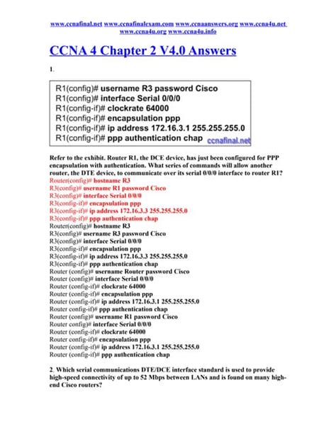 Full Download Ccna 4 Chapter 2 Test Answers 