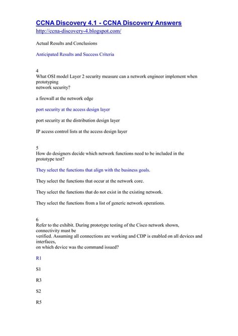 Read Online Ccna 4 Chapter 7 Exam 