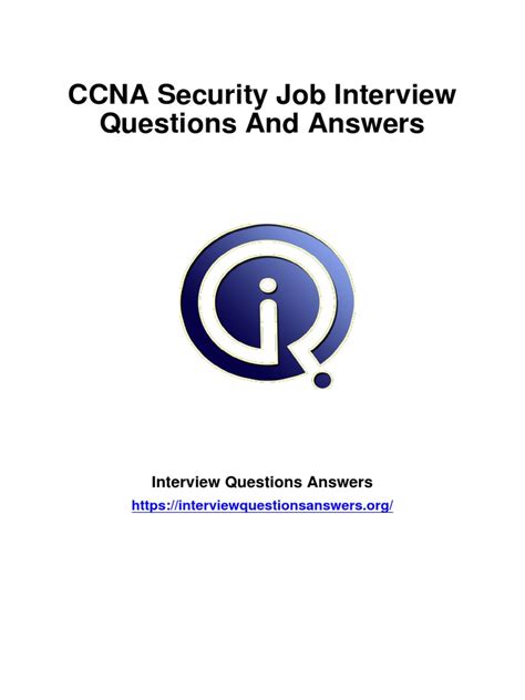 Full Download Ccna Security Interview Questions Answers 