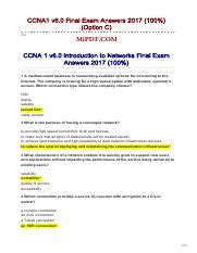 Read Online Ccna1 V6 0 Chapter 1 Exam Answer 2017 100 Ccna V6 0 