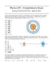 ccny physics 207 final exams