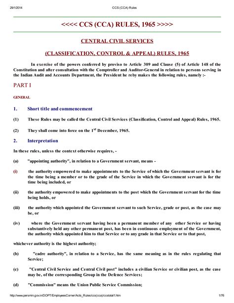 Ccs Cca Rules