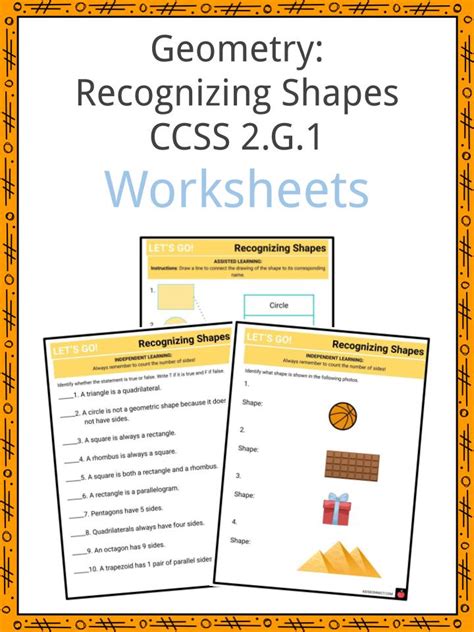 Ccss 2 G 1 Worksheets Shape Attributes Worksheet - Shape Attributes Worksheet