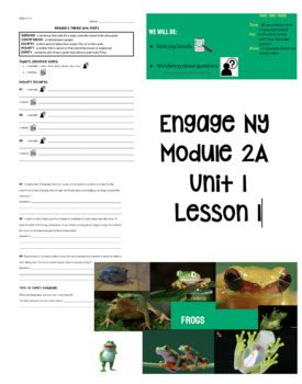 Ccss Third Grade Module 2a Lesson Plans