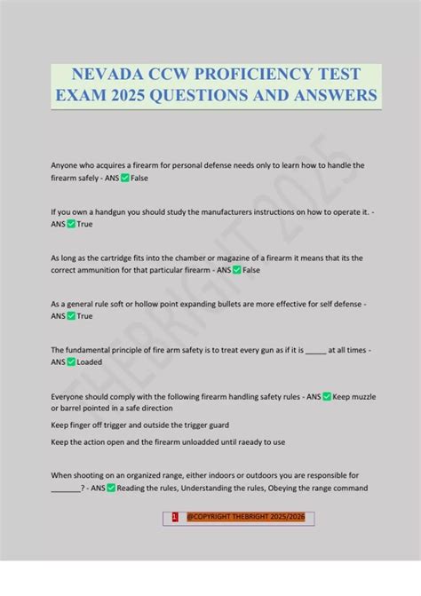 Ccw Test Answers