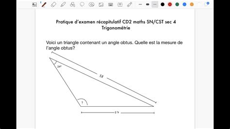 Cd2 Math Secondaire 4 Cst 2013