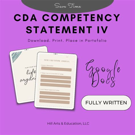 Cda Competency Statement
