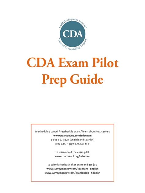 Read Cda 2 0 Prep Guide Pearson Vue 