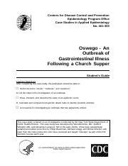 Read Online Cdc Oswego Case Study Answers Instructor Guide 