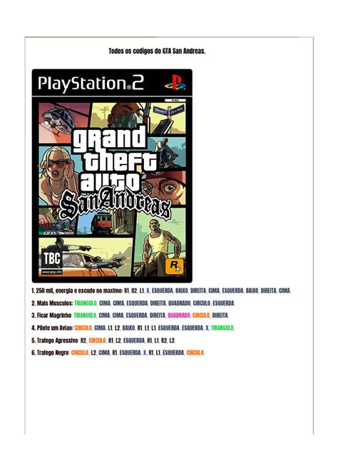 Código Do Gta Ps2