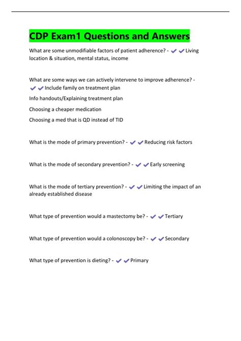 cdp exam questions