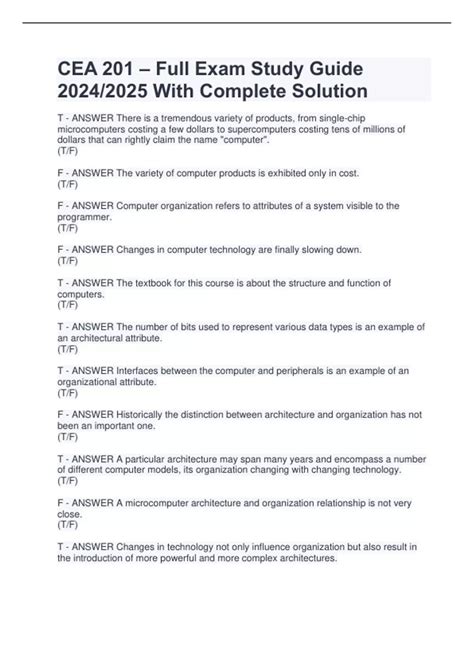 cea study exam