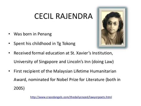 cecil rajendra biography