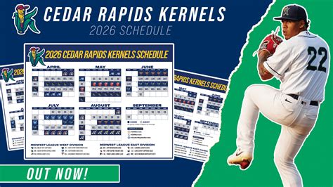 Cedar Rapids Kernels Schedule