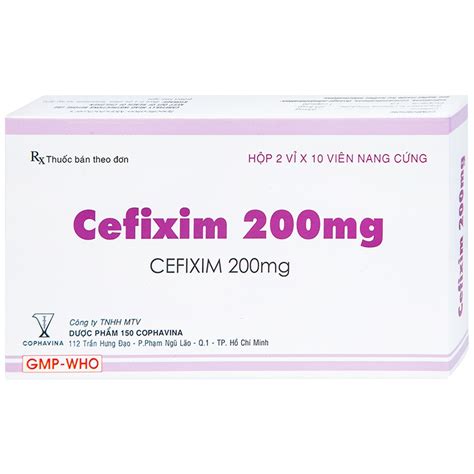 cefixim 200 | Cng dng liu dng v tc dng