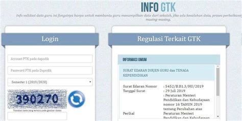 cek akun gtk | INFO GTK