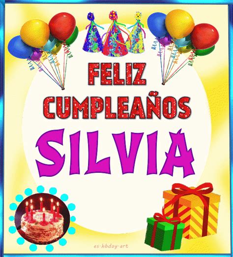 ¡Celebra el cumpleaños de Silvia con los mejores GIFs animados!