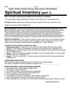 Read Celebrate Recovery Spiritual Inventory Pdf Wordpress 