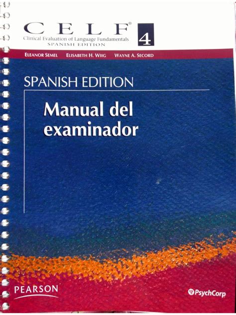 Full Download Celf 4 Manual 